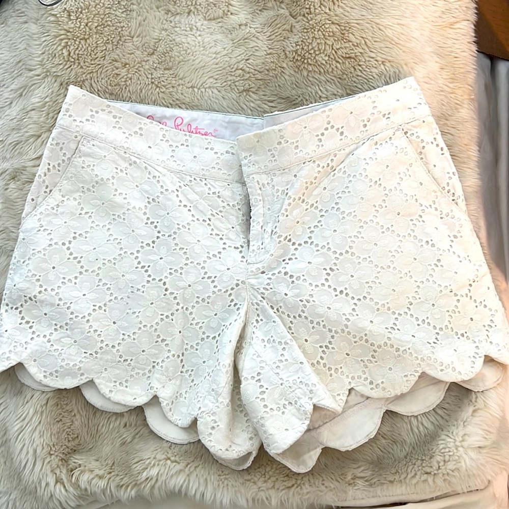 Lilly Pulitzer white eyelet shorts